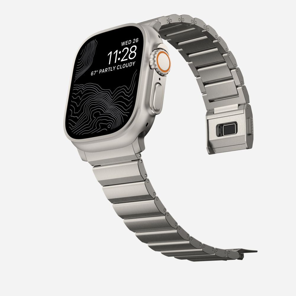 Tech-Protect Λουράκι Apple Watch 8/9/10/11 - SE (1/2/3) - Ultra (1/2/3) – 44/45/46/49mm SteelBand από Ανοξείδωτο Ατσάλι - Titanium
