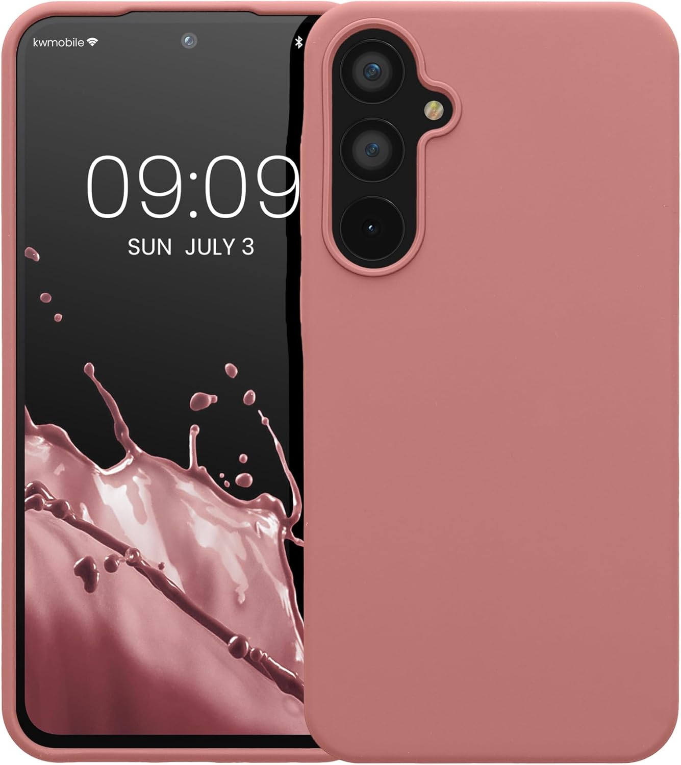 KW Samsung Galaxy A55 5G Θήκη Σιλικόνης Rubberized TPU - Winter Rose