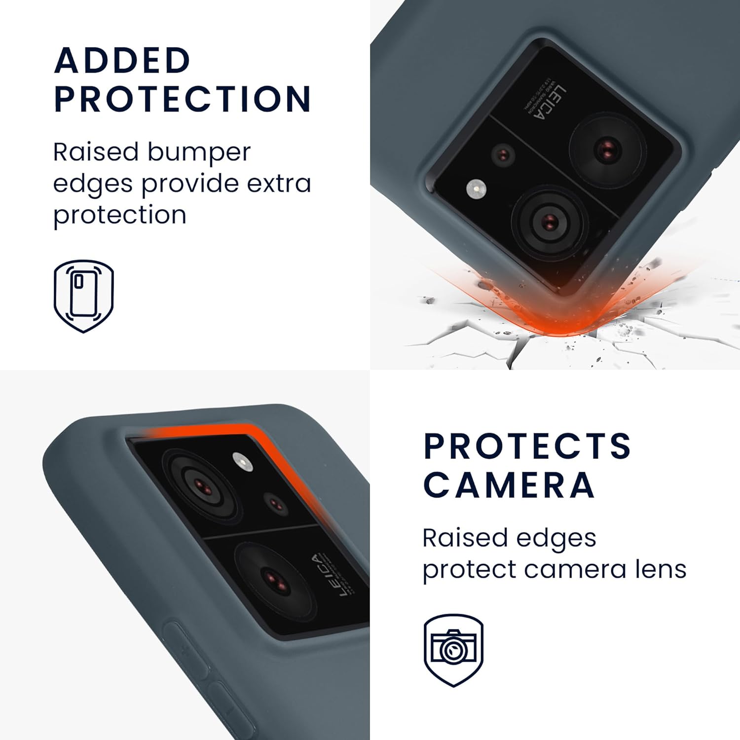 KW Xiaomi 13T / 13T Pro Θήκη Σιλικόνης TPU - Dark Slate