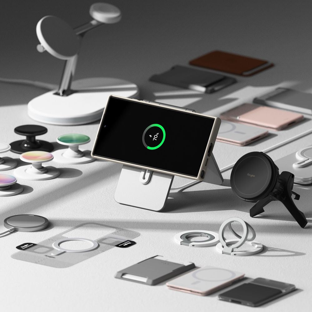 Ringke Samsung Galaxy S24 Silicone Magnetic MagSafe Case Θήκη Σιλικόνης με MagSafe - Stone