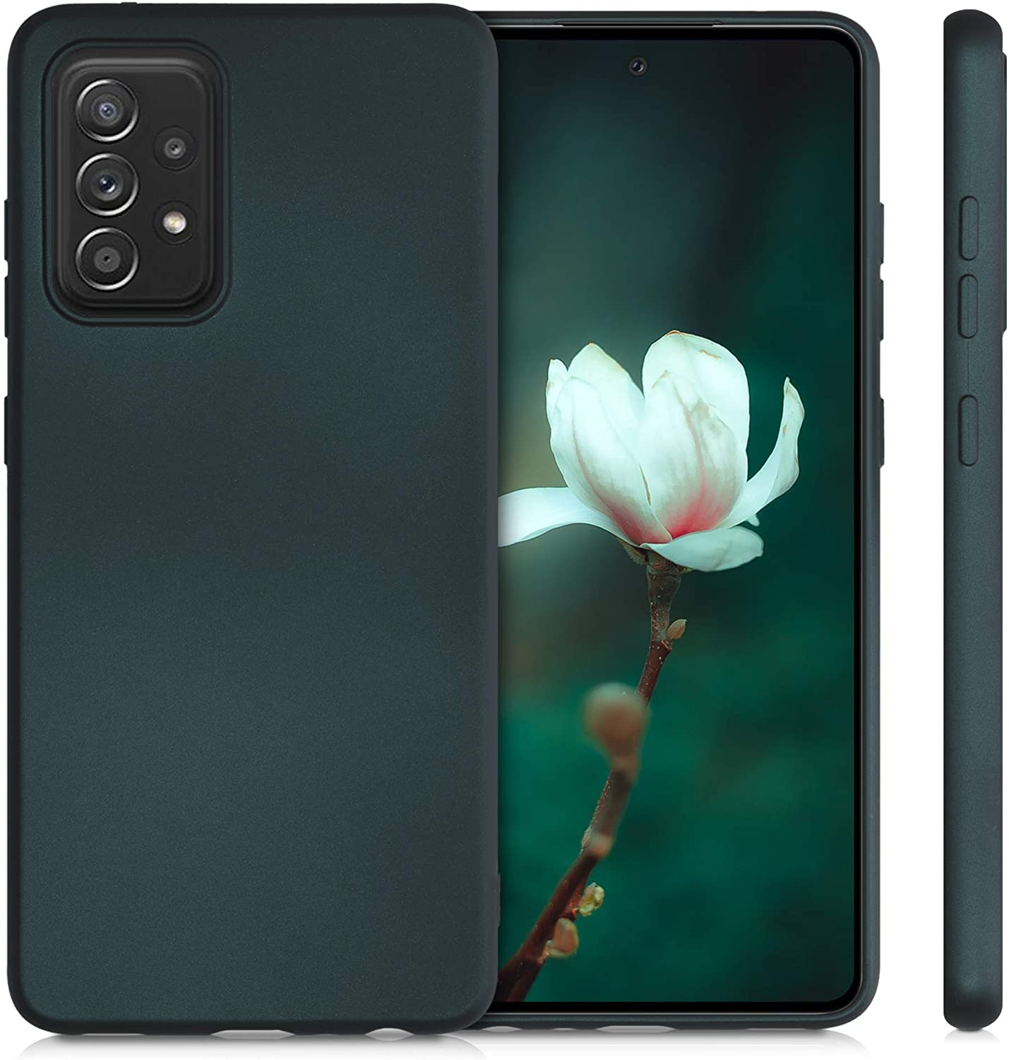 KW Samsung Galaxy A52 / A52 5G / A52s 5G Θήκη Σιλικόνης TPU - Metallic Teal - 54351.14