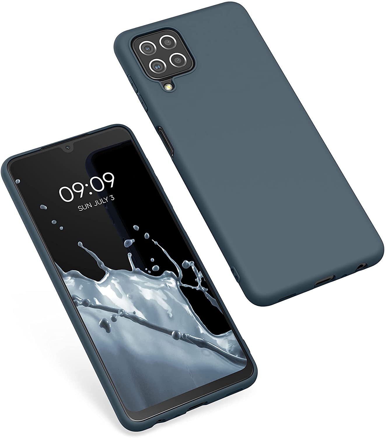 KW Samsung Galaxy A22 4G Θήκη Σιλικόνης TPU - Slate Grey - 55493.202