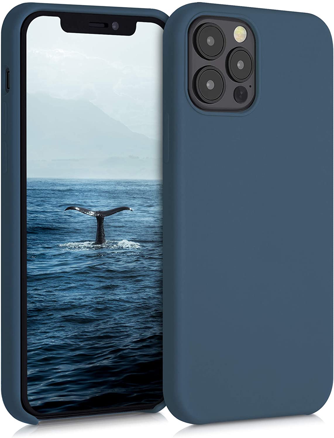 KW iPhone 12 / iPhone 12 Pro Θήκη Σιλικόνης Rubber TPU - Slate Gray - 52641.202