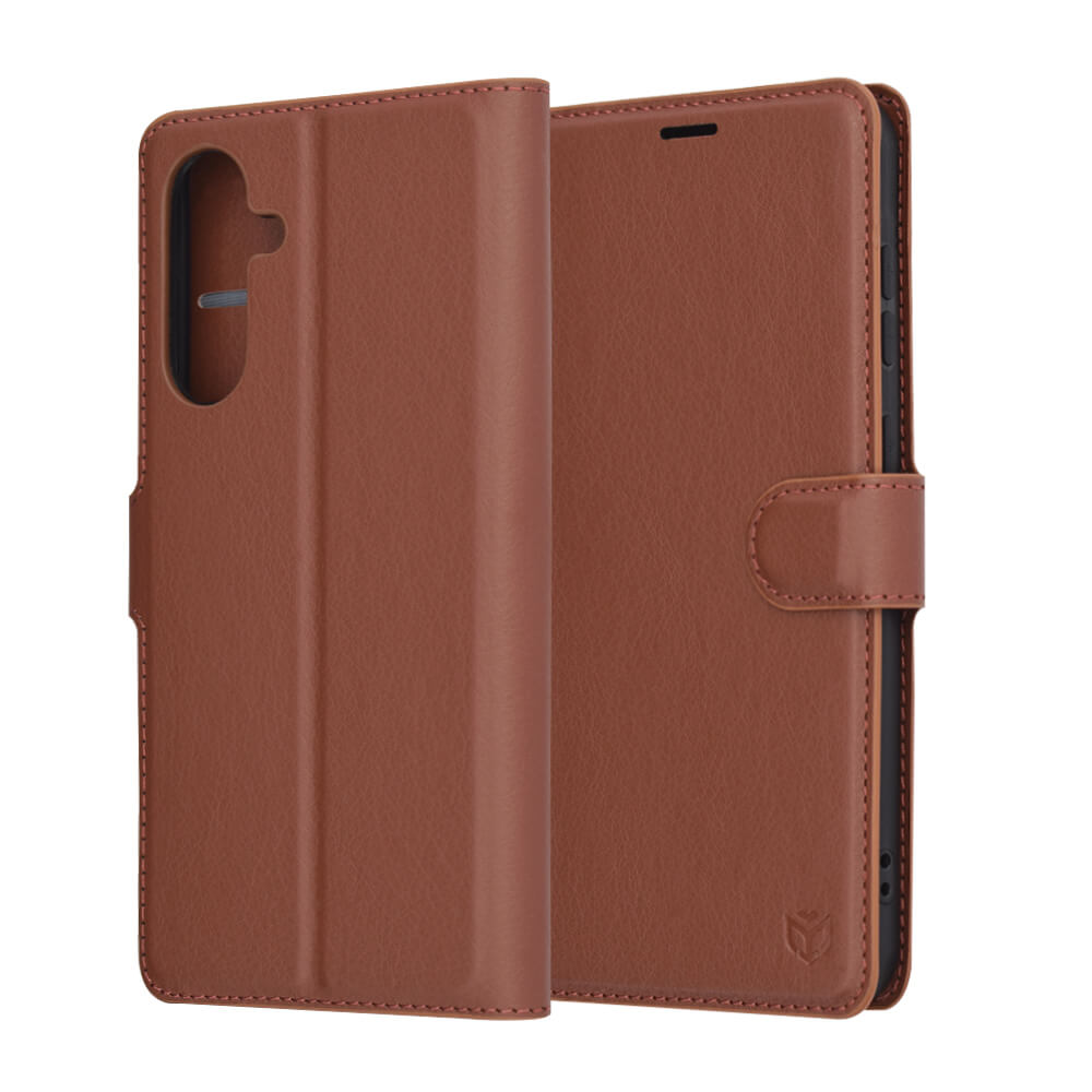 Techsuit Samsung Galaxy A36 5G - Leather Folio - Θήκη Πορτοφόλι από Δερματίνη με Stand - Brown