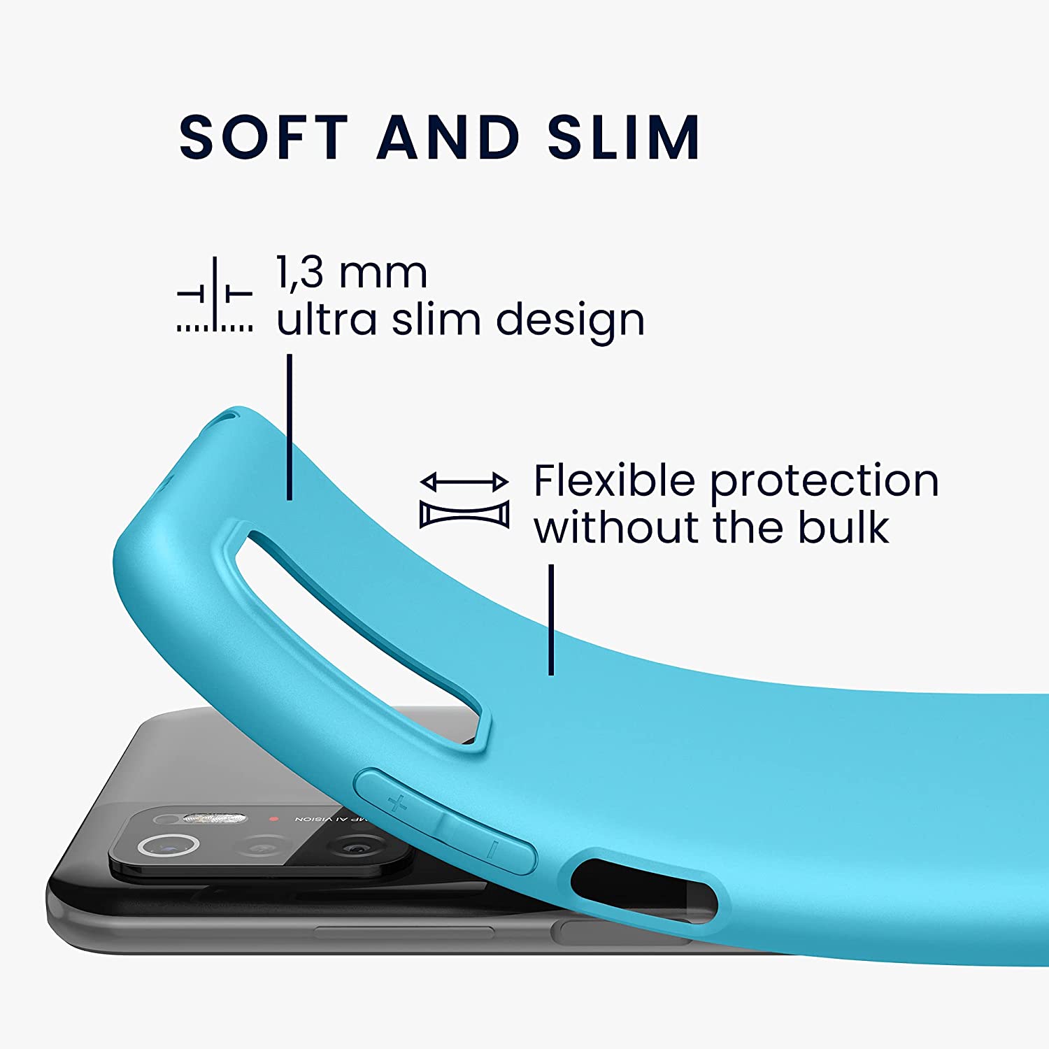 KW Xiaomi Poco M3 Pro 5G Θήκη Σιλικόνης TPU - Sea Blue - 55363.223