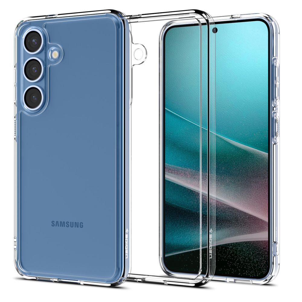 Spigen Samsung Galaxy S25 - Σκληρή Θήκη με Πλαίσιο Σιλικόνης Ultra Hybrid - Crystal Clear