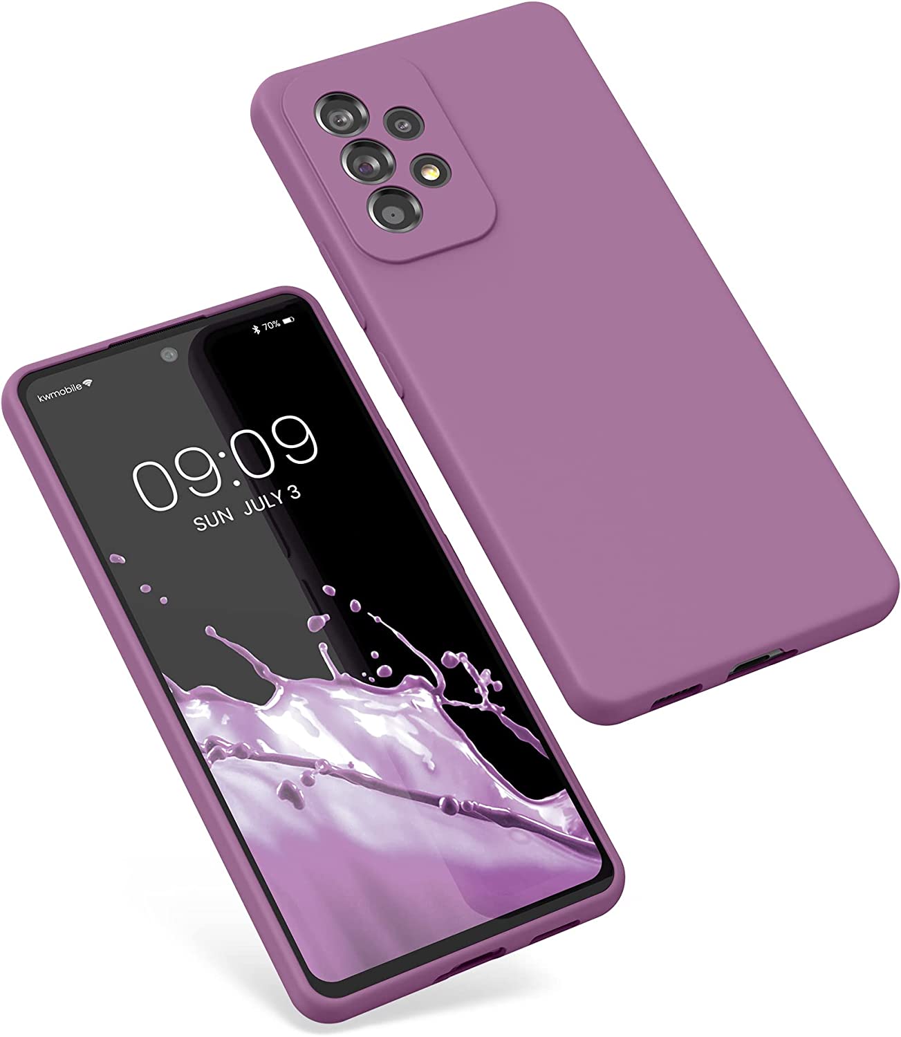 KW Samsung Galaxy A53 5G Θήκη Σιλικόνης Rubber TPU - Orchid Purple - 57835.235