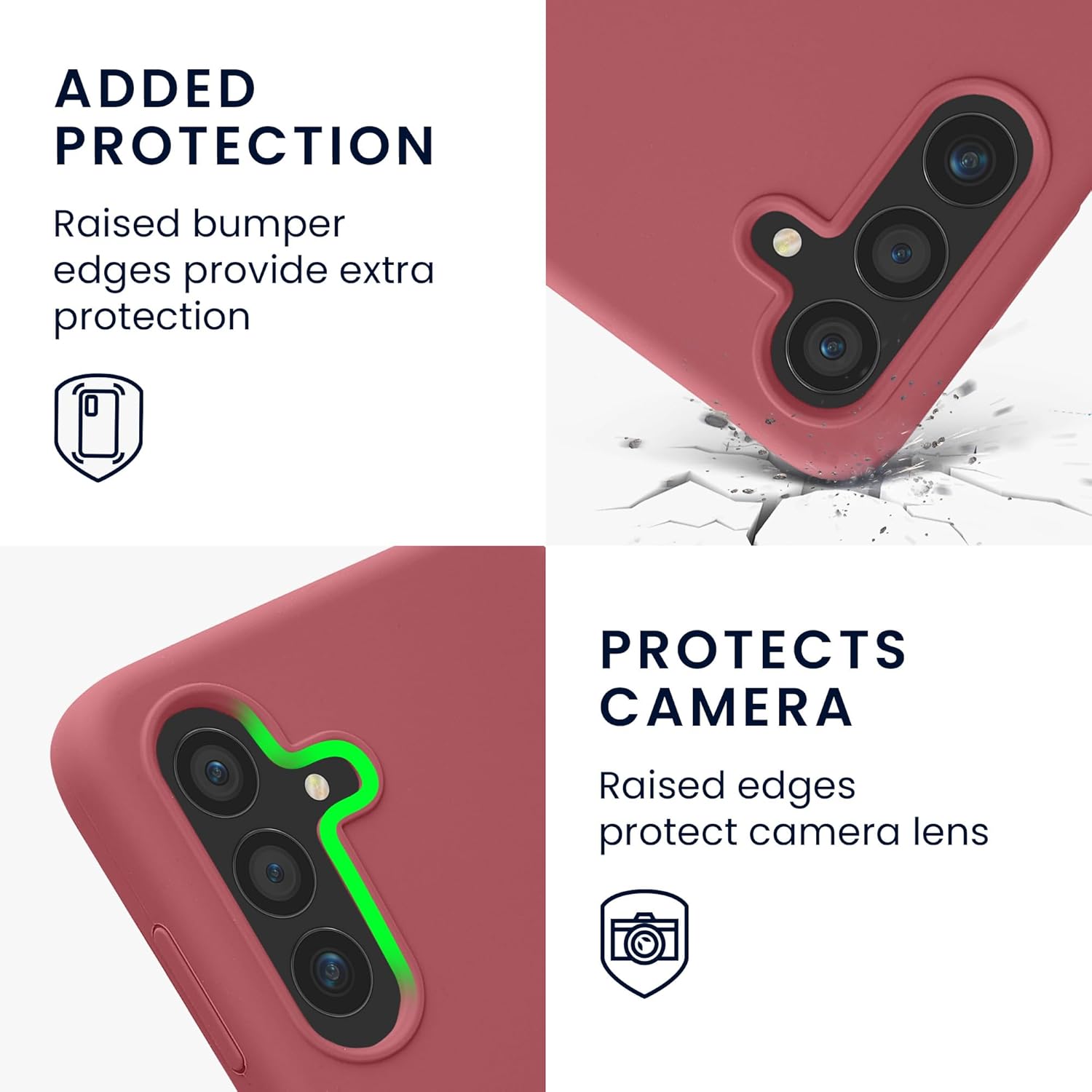 KW Samsung Galaxy S24 Θήκη Σιλικόνης Rubber TPU με MagSafe - Dark Rose