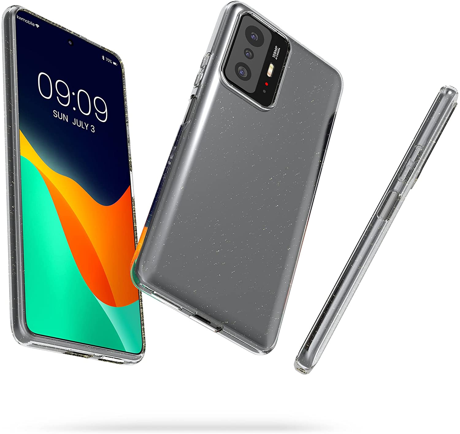 KW Xiaomi 11T / 11T Pro Θήκη Σιλικόνης TPU Design Glitter Uniform - Διάφανη - 56840.01