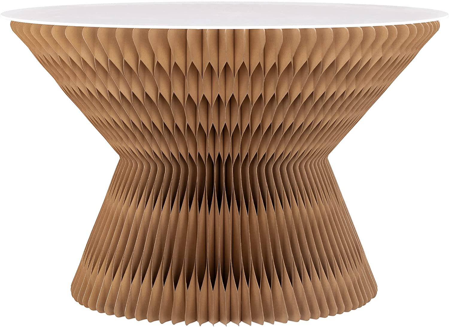 Navaris Πτυσσόμενο Διακοσμητικό Τραπέζι από Χαρτόνι - Brown - 54653.05