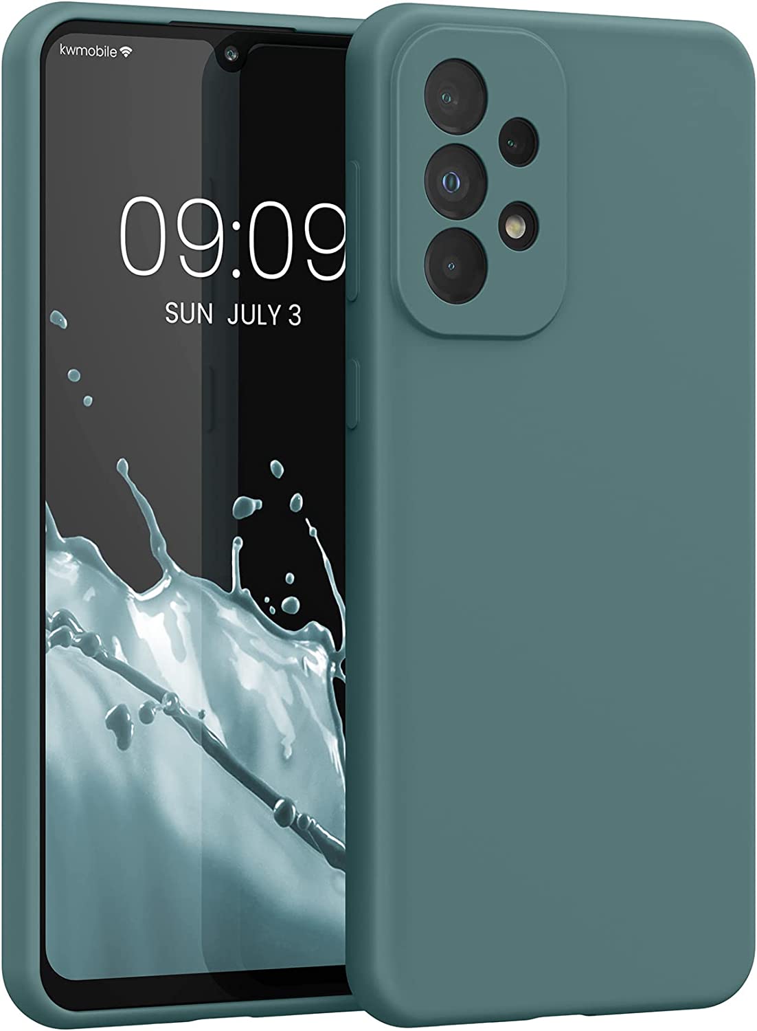 KW Samsung Galaxy A33 5G Θήκη Σιλικόνης Rubberized TPU - Arctic Night - 57833.207