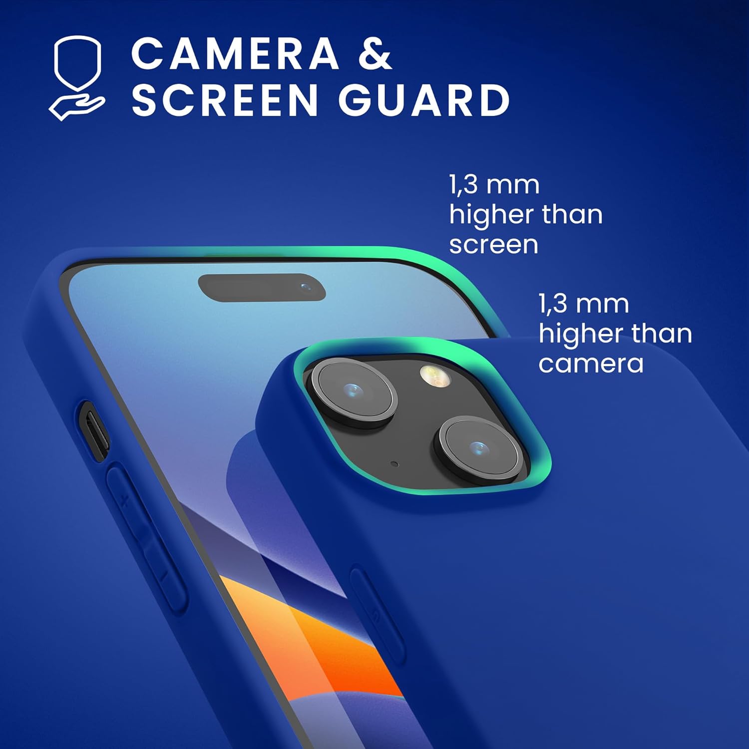 KW iPhone 15 Λεπτή Θήκη Σιλικόνης TPU - Baltic Blue - 61957.134