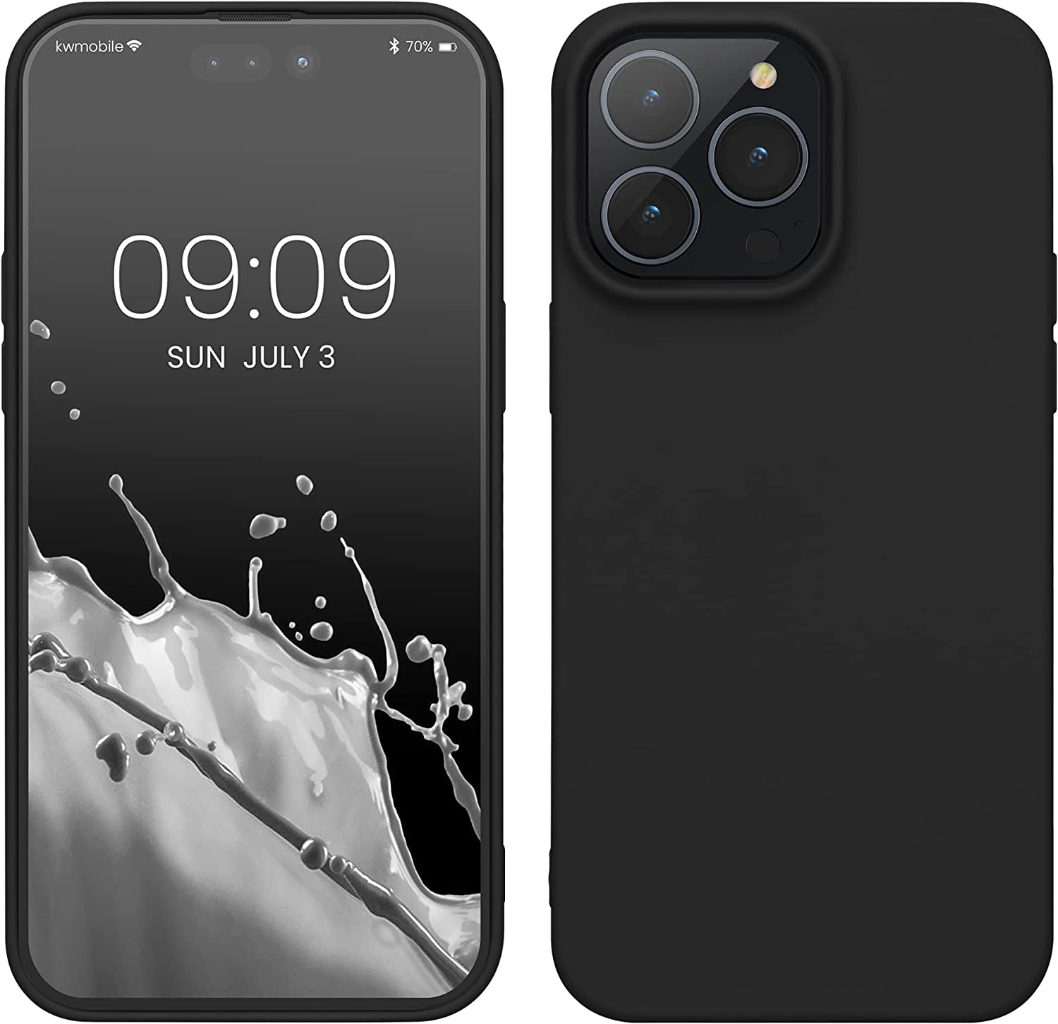 KW iPhone 14 Pro Max Λεπτή Θήκη Σιλικόνης TPU - Black Matte - 59078.47