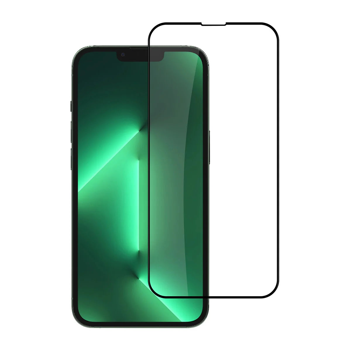 Tuniq iPhone 13 Pro - Προστασία Οθόνης - Full Screen 10D Αντιχαρακτικό Γυαλί Tempered Glass - Διάφανο / Μαύρο