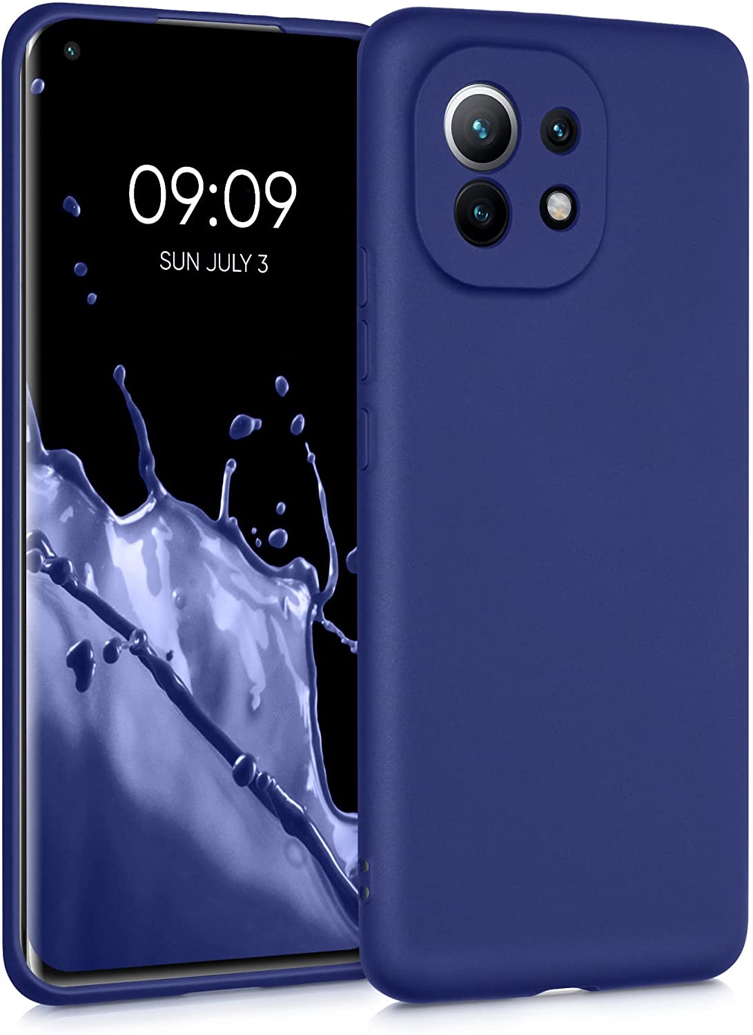 KW Xiaomi Mi 11 Θήκη Σιλικόνης TPU - Metallic Blue - 54189.64