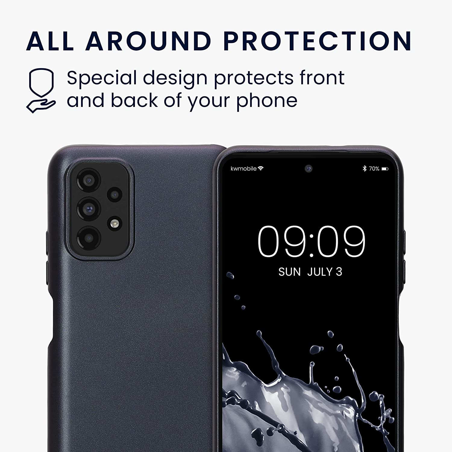 KW Xiaomi Redmi Note 10 / Note 10s / Poco M5s Θήκη Σιλικόνης TPU - Metallic Berry - 57280.115