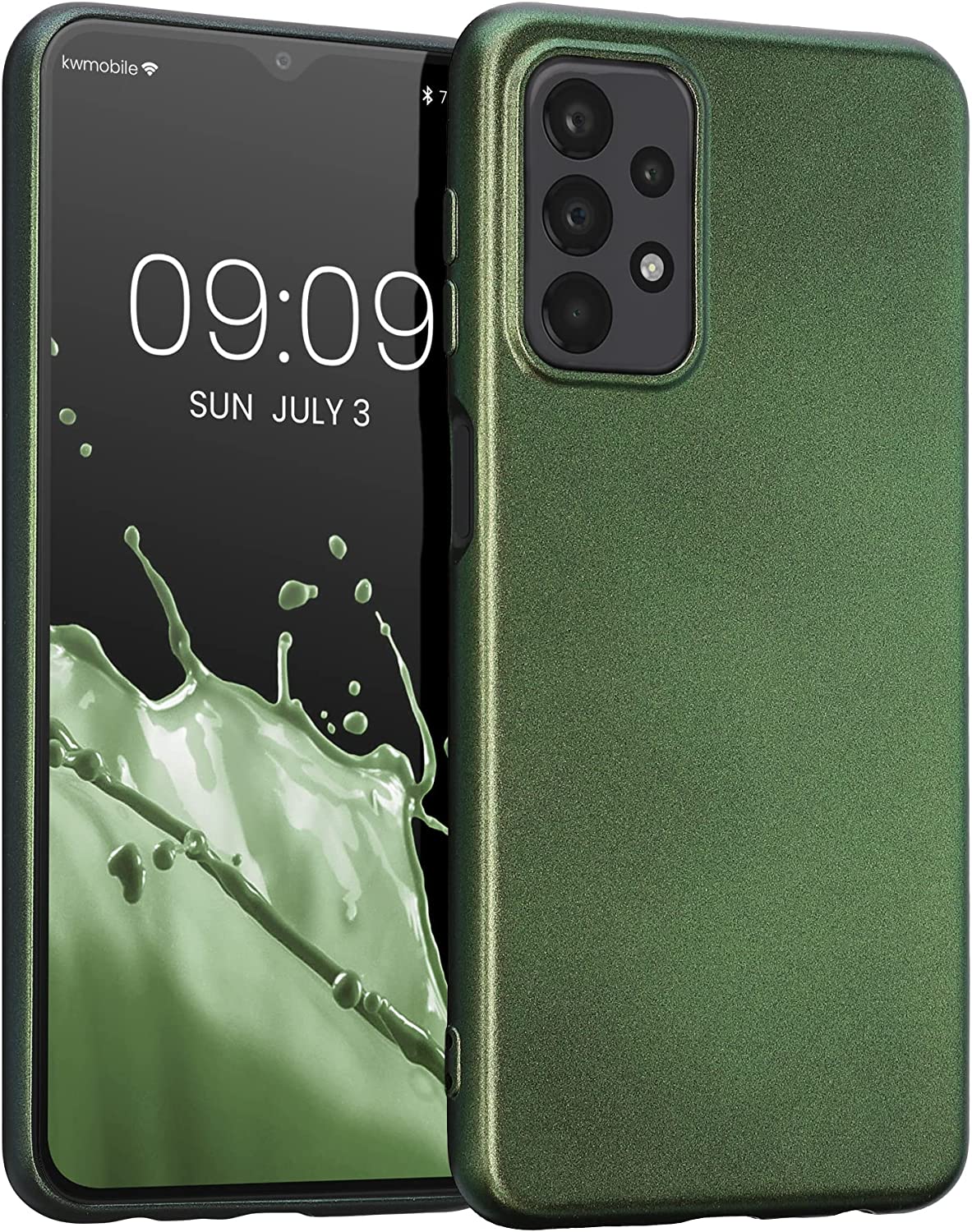KW Samsung Galaxy A23 5G Θήκη Σιλικόνης TPU - Metallic Forest Green - 58020.233