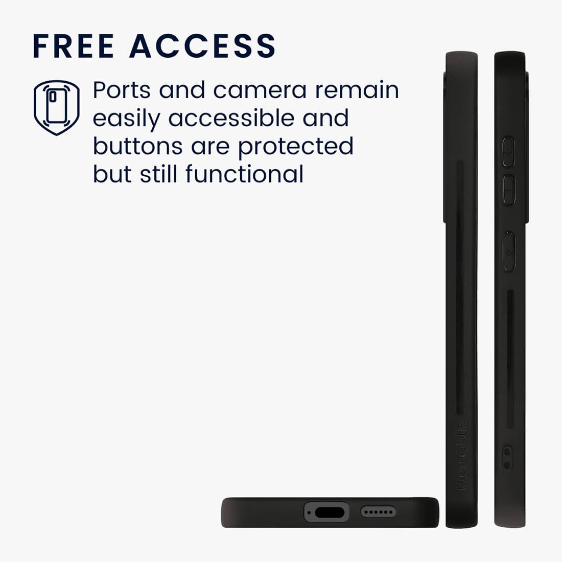 KW Samsung Galaxy S24 Θήκη από Φυσικό Ξύλο και Carbon - Dark Brown / Black