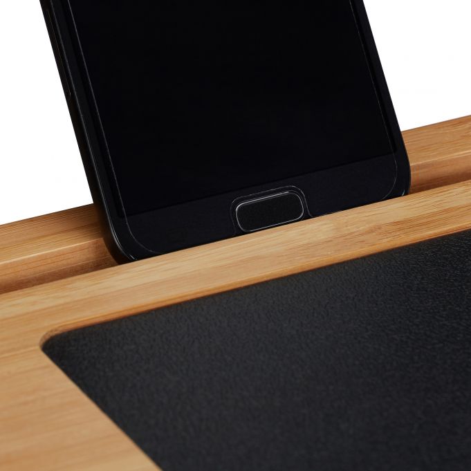 Relaxdays Ξύλινη Βάση Στήριξης Laptop - Natural / Black - 4052025222000