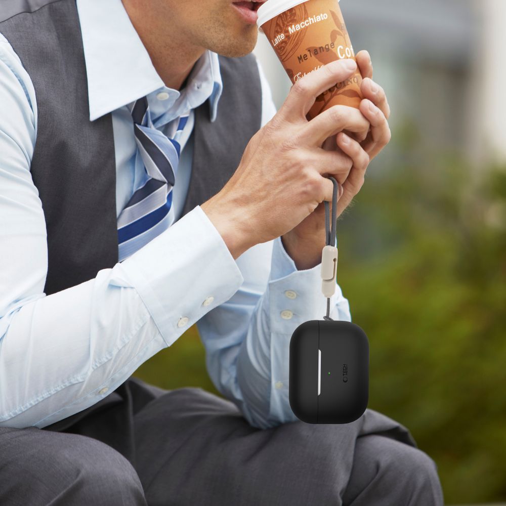 Tech-Protect AirPods Pro 1 / 2 Θήκη Σιλικόνης - Silicone - Black