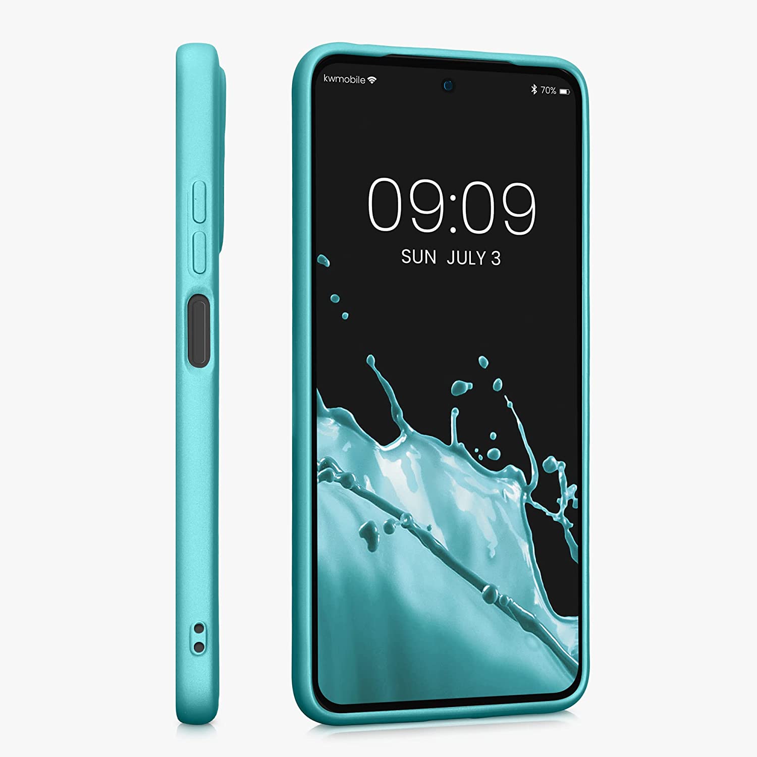 KW Xiaomi Redmi Note 11 / Redmi Note 11S Θήκη Σιλικόνης TPU - Metallic Mint Green - 58651.231