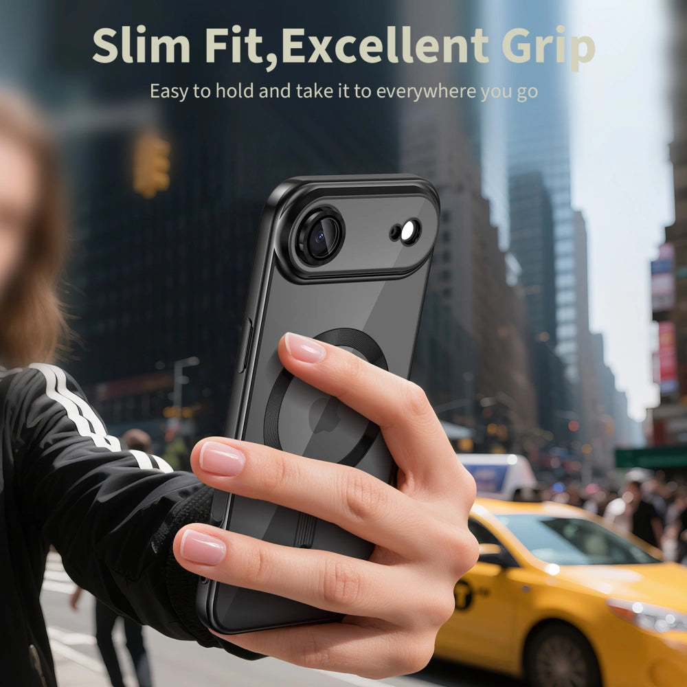 Tech-Protect iPhone Air MagFlex - Θήκη Σιλικόνης TPU με MagSafe - Διάφανη / Shiny Black