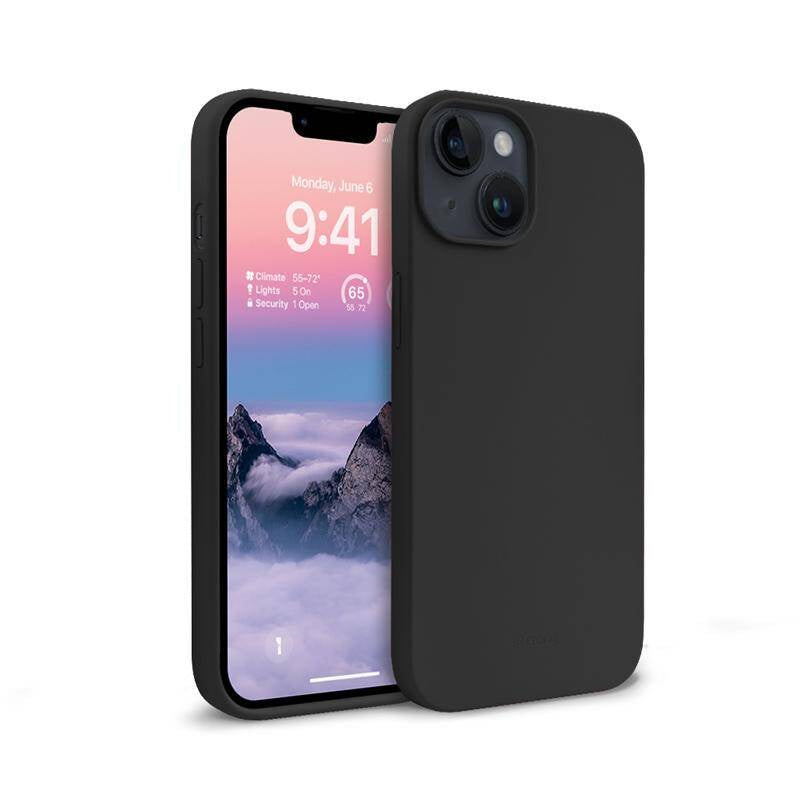 Crong iPhone 13 / iPhone 14 Color Cover Θήκη Σιλικόνης - Black
