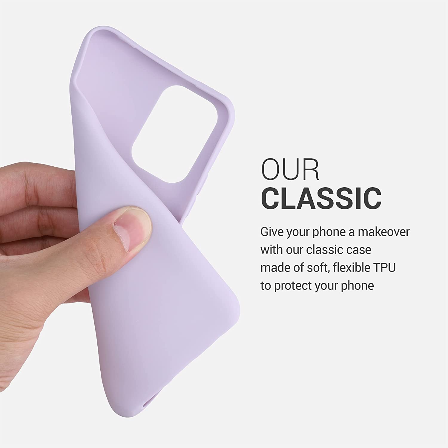 KW Xiaomi Redmi Note 10 / Note 10s / Poco M5s Θήκη Σιλικόνης TPU - Lavender - 54541.108