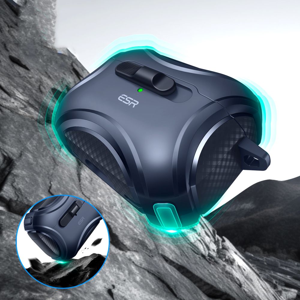 ESR AirPods Pro 1 / 2 Θήκη από Σκληρό Πλαστικό με MagSafe - Cyber Armor Flicklock - Blue