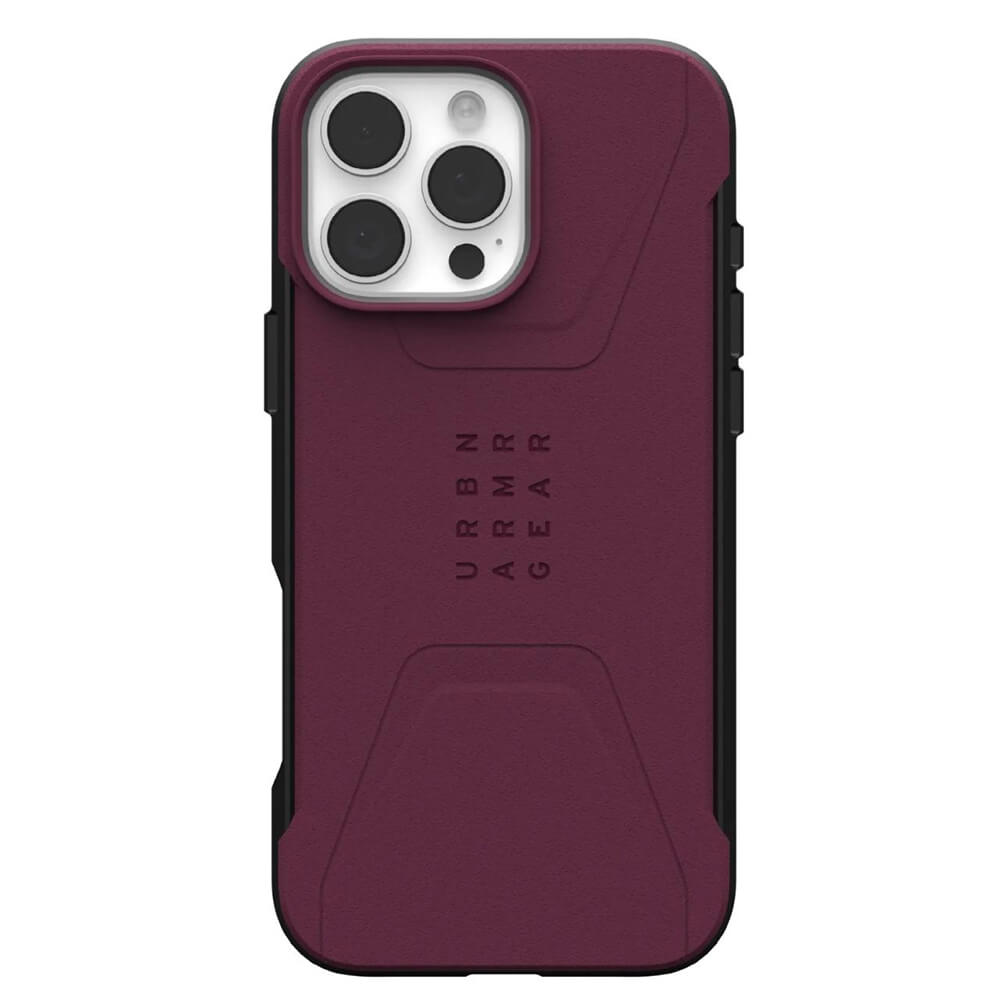 UAG iPhone 16 Pro Max Civilian MagSafe Σκληρή Θήκη με MagSafe - Bordeaux