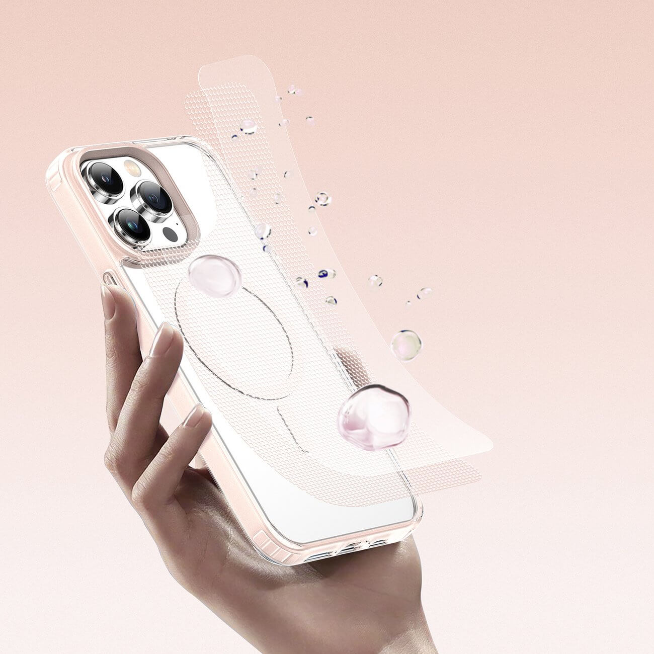 Dux Ducis iPhone 14 Pro Clin2 Θήκη με MagSafe - Διάφανη / Pink