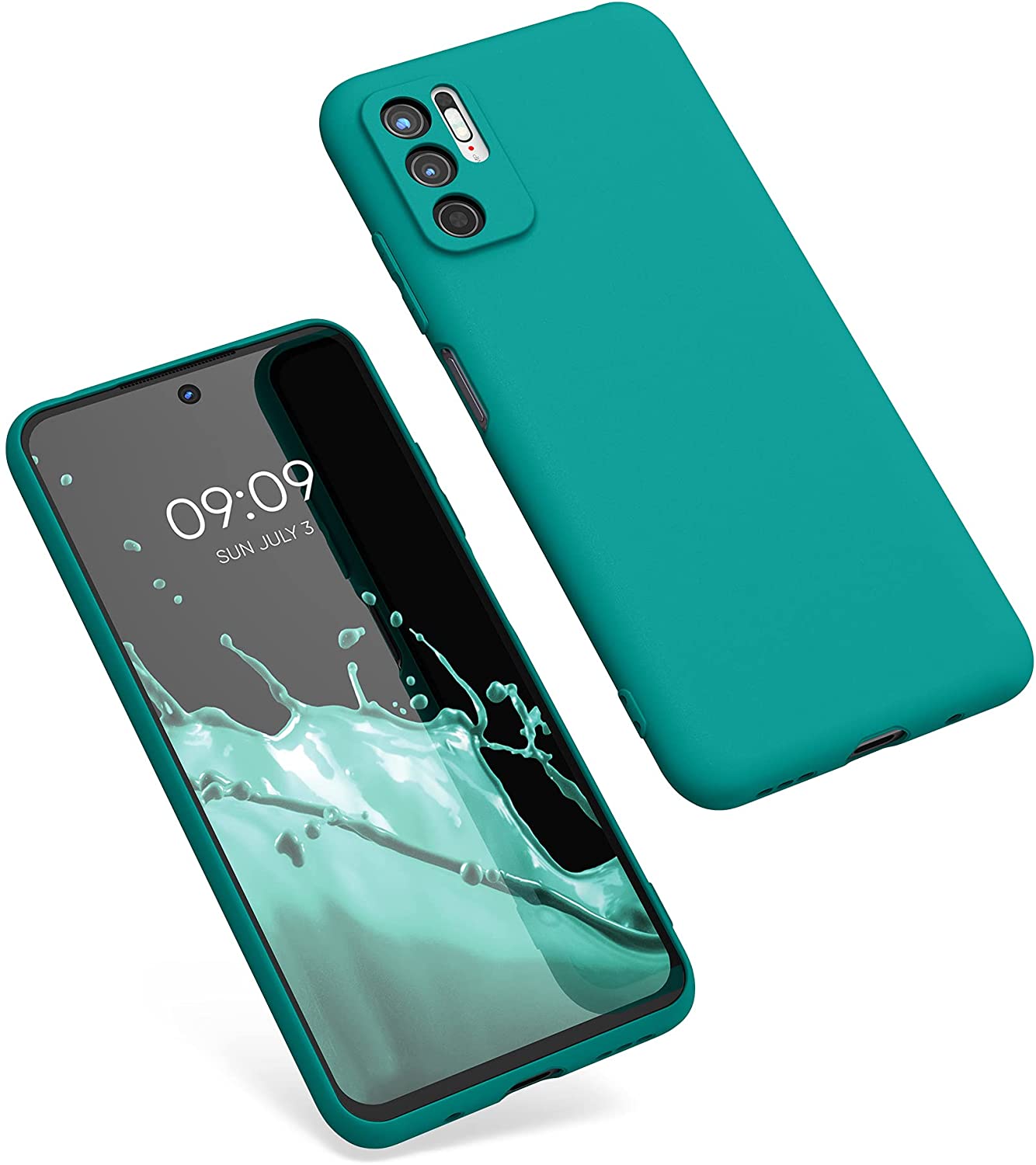 KW Xiaomi Redmi Note 10 5G Θήκη Σιλικόνης TPU - Matte Petrol - 54947.57