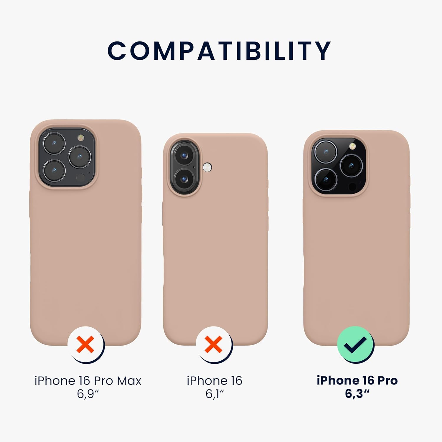 KW iPhone 16 Pro Θήκη Σιλικόνης Rubberized TPU - Coconut Swirl