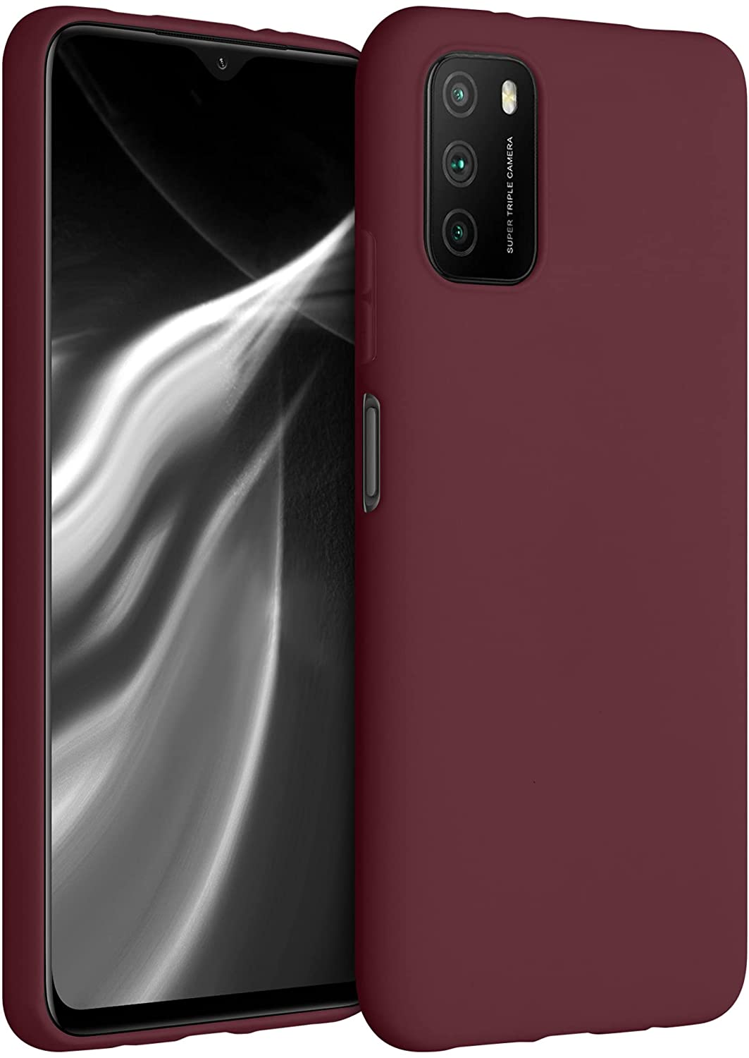 KW Xiaomi Poco M3 Θήκη Σιλικόνης TPU - Tawny Red - 53971.190