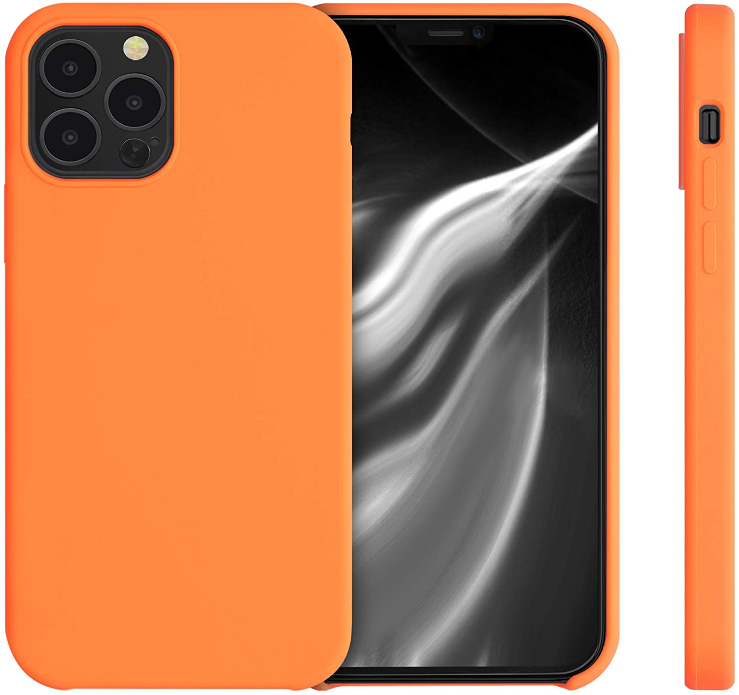KW iPhone 12 / iPhone 12 Pro Θήκη Σιλικόνης Rubber TPU - Cosmic Orange - 52641.150