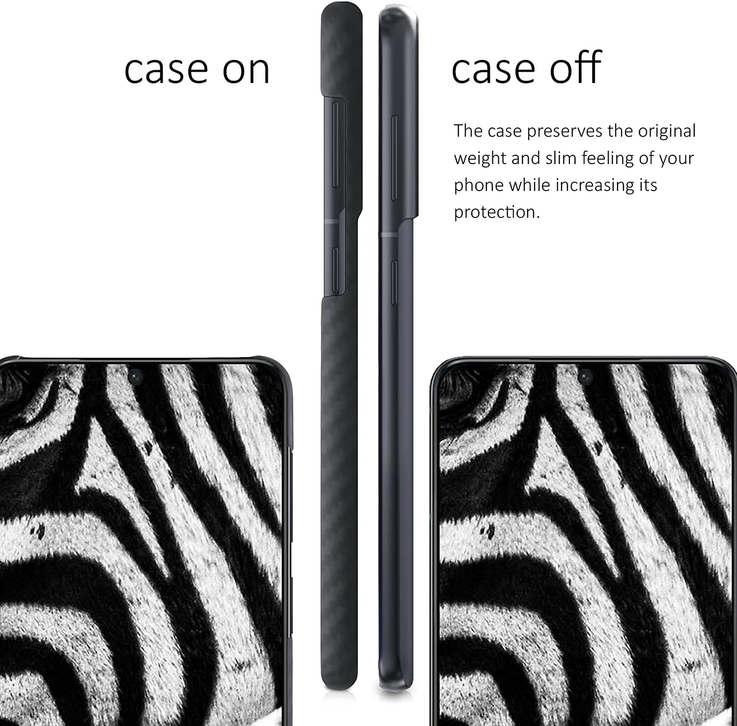 Kalibri Samsung Galaxy S21 Plus Σκληρή Θήκη Aramid Fiber Body Armor - Black Matte - 54071.47