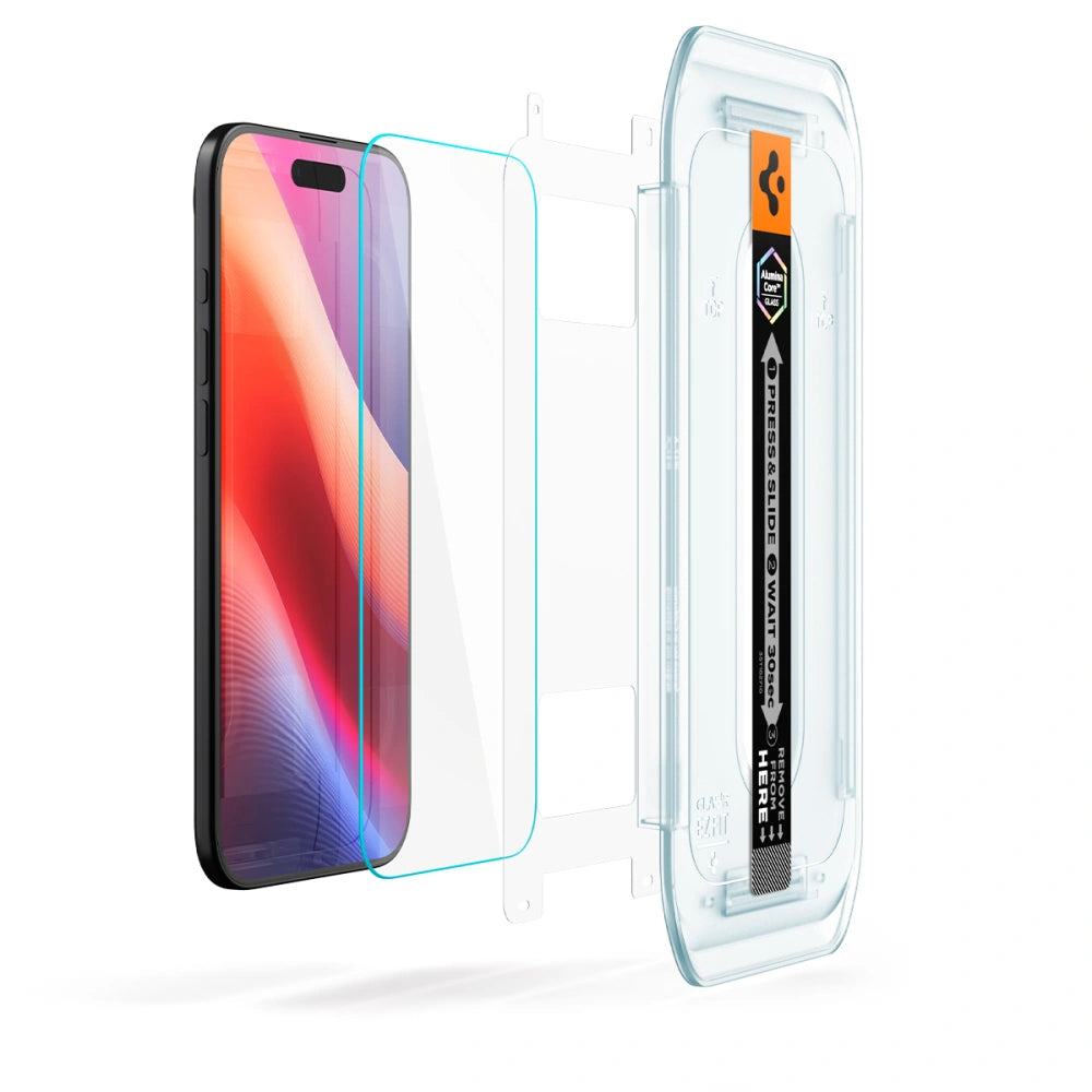 Spigen iPhone Air - Glas.TR EZ Fit - 9H Αντιχαρακτικό Γυαλί Οθόνης - 2 Τεμάχια - Clear - AGL09861