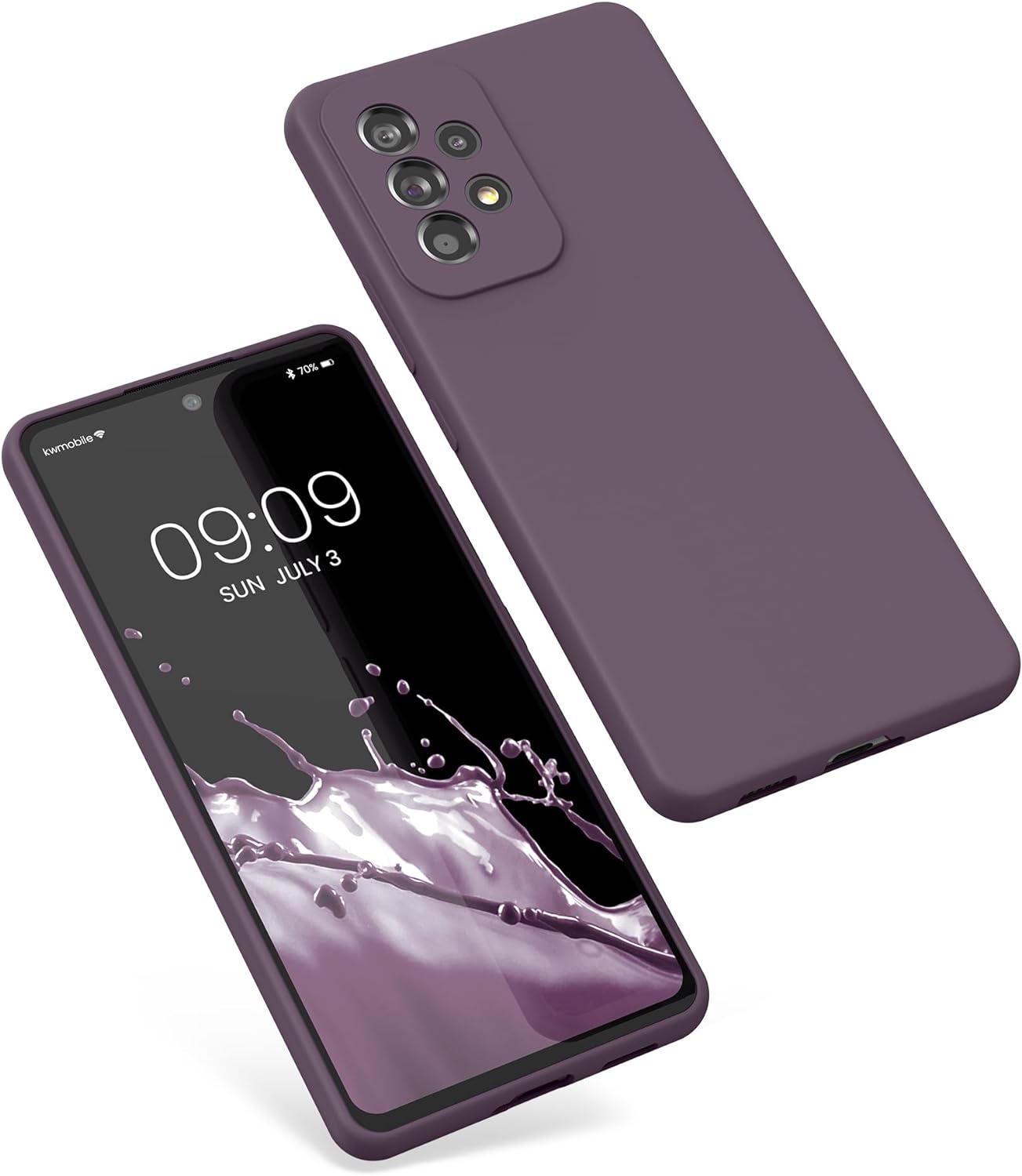 KW Samsung Galaxy A53 5G Θήκη Σιλικόνης Rubberized TPU - Light Iris