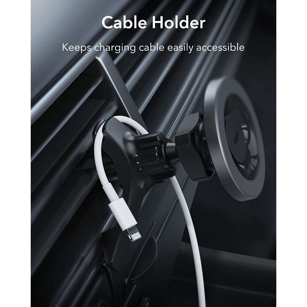 ESR HaloLock Magnetic MagSafe Μαγνητική Βάση Αυτοκινήτου για τον Αεραγωγό - Metallic Grey