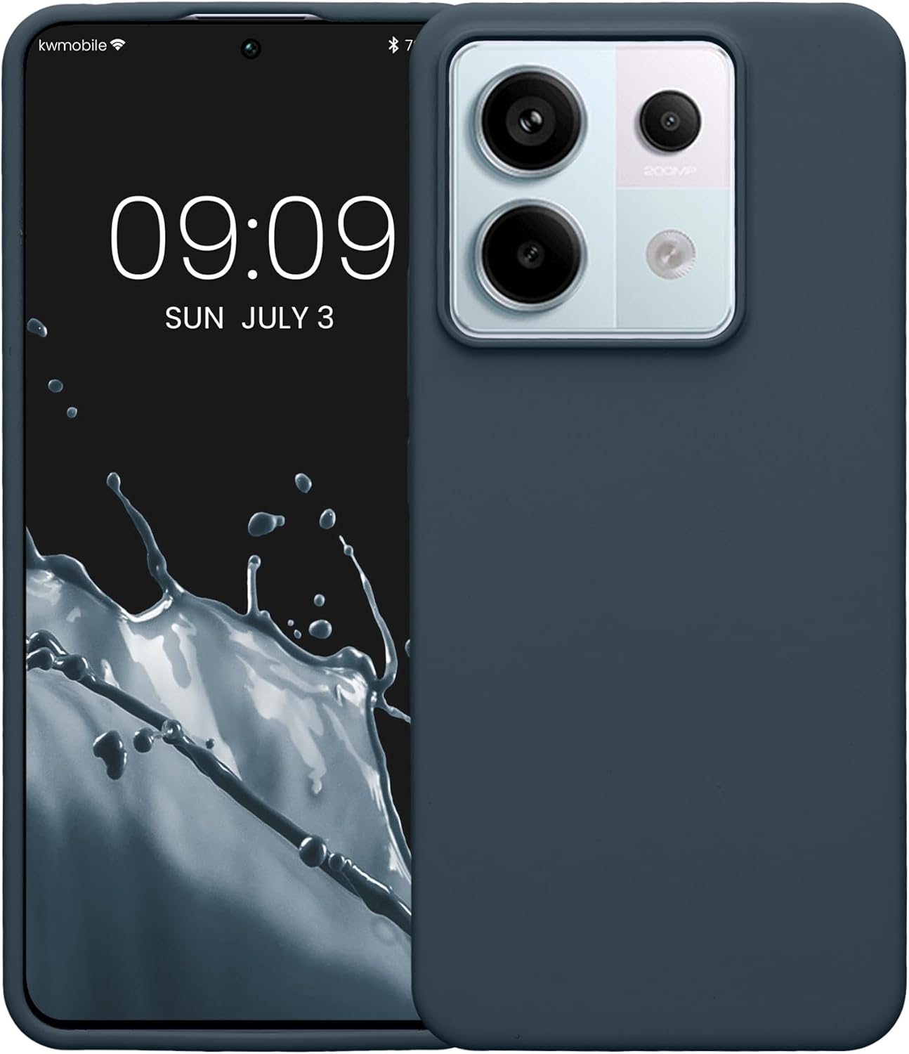 KW Xiaomi Redmi Note 13 Pro 5G / Poco X6 5G Θήκη Σιλικόνης Rubberized TPU - Dark Slate