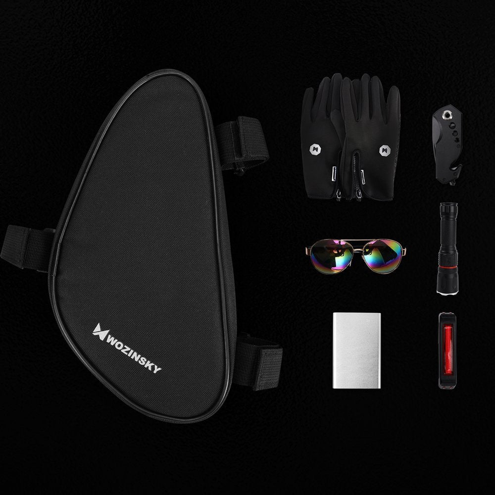 Wozinsky Bike Frame Storage Bag - Universal Τσάντα Αποθήκευσης για Ποδήλατο 1,5L - Black - WBB11BK