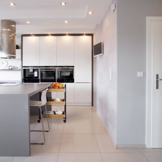 Relaxdays Καρότσι Σερβιρίσματος με 3 Ράφια από Μπαμπού - 70 x 49,5 x 28 cm - Natural / Black - 4052025250034