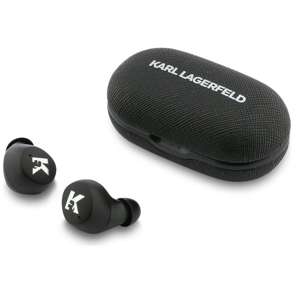 Karl Lagerfeld Ασύρματα Bluetooth Ακουστικά για Κλήσεις / Μουσική - ENC Saffiano Logo - Black
