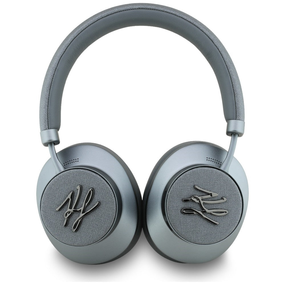 Karl Lagerfeld Ασύρματα Bluetooth Ακουστικά - Karl Grained Initials - Grey