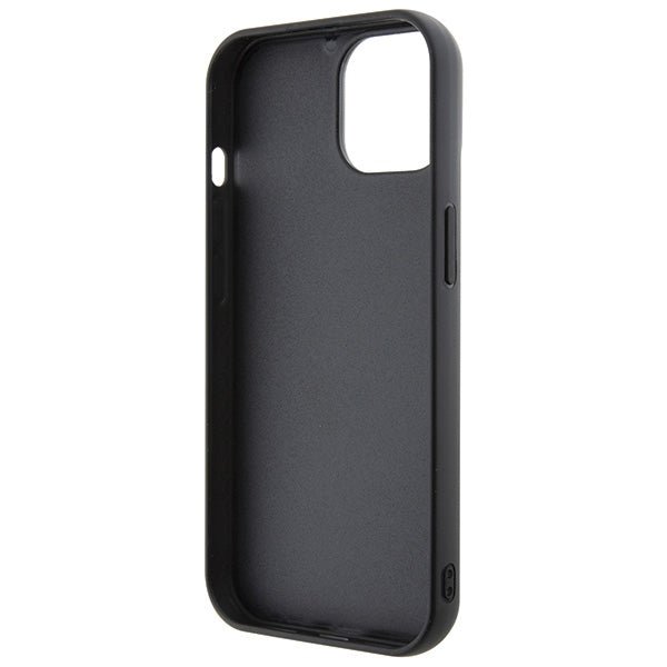 Karl Lagerfeld iPhone 15 / 14 / 13 - Σκληρή Θήκη με Πλαίσιο Σιλικόνης - 3D Rubber Multi Logo - Black