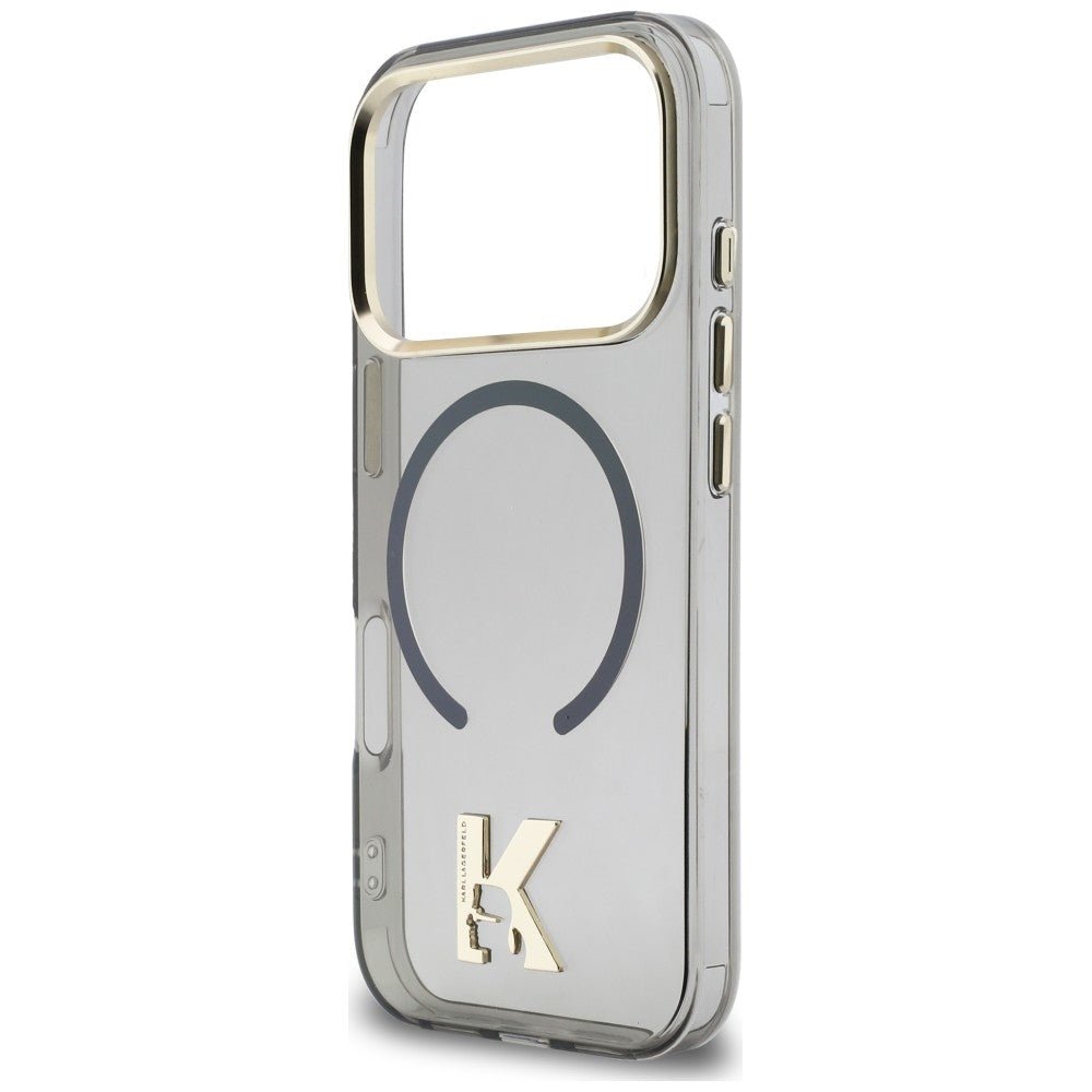 Karl Lagerfeld iPhone 17 Pro Max - Σκληρή Θήκη με Πλαίσιο Σιλικόνης - IML K Head Logo MagSafe - Black