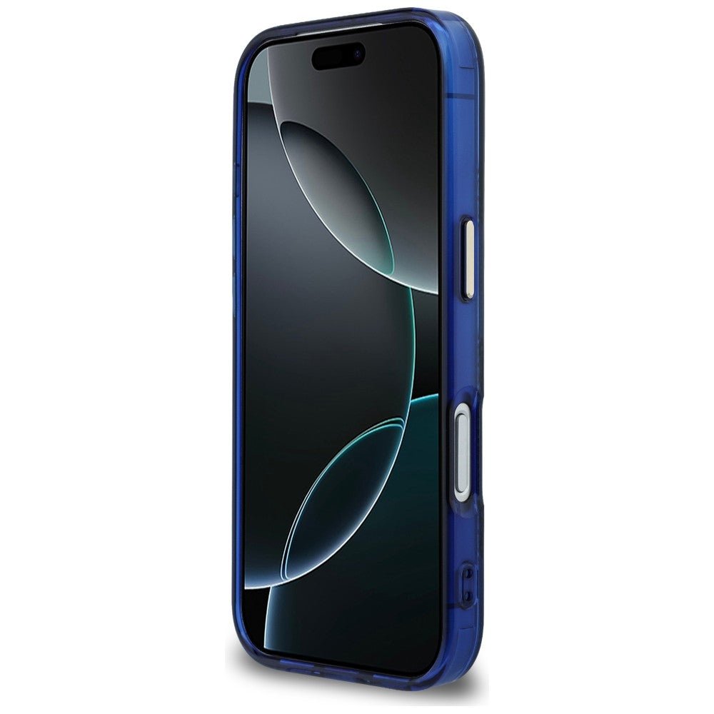 Karl Lagerfeld iPhone 17 Pro Max - Σκληρή Θήκη με Πλαίσιο Σιλικόνης - IML K Head Logo MagSafe - Blue