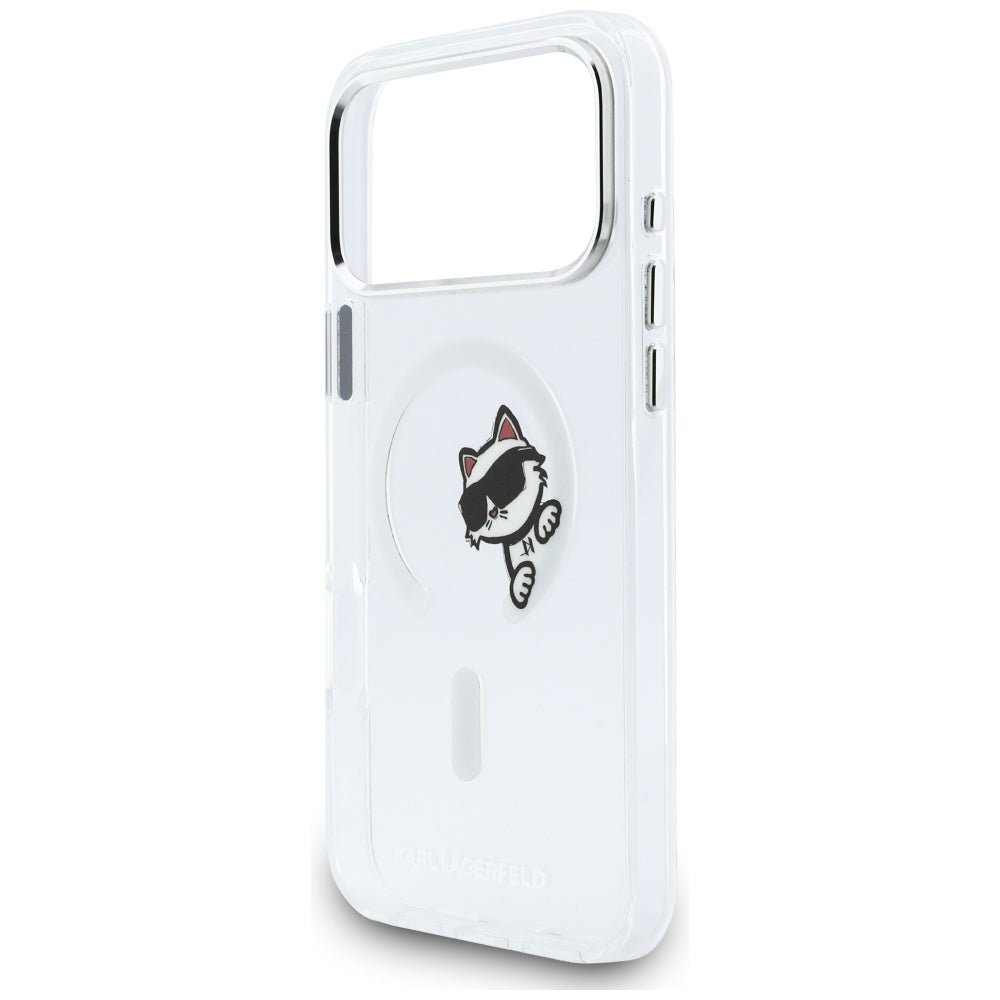Karl Lagerfeld iPhone 17 Pro Max - Σκληρή Θήκη με Πλαίσιο Σιλικόνης - IML Peekaboo MagSafe - Διάφανη