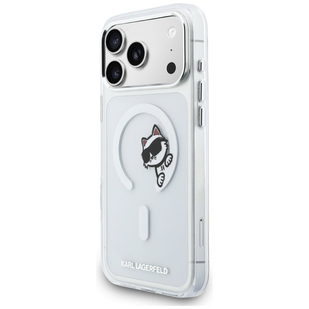 Karl Lagerfeld iPhone 17 Pro Max - Σκληρή Θήκη με Πλαίσιο Σιλικόνης - IML Peekaboo MagSafe - Διάφανη