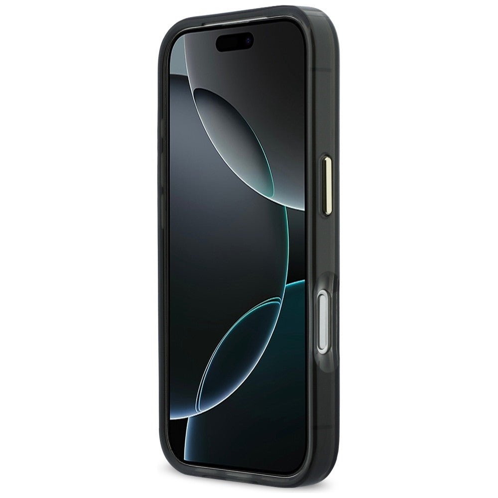 Karl Lagerfeld iPhone 17 Pro - Σκληρή Θήκη με Πλαίσιο Σιλικόνης - IML Choupettes Karl Script Logo MagSafe - Black